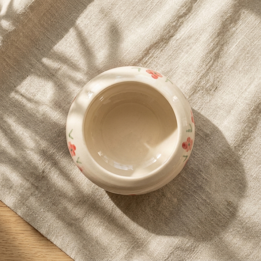 Ceramic Pot Floral Design